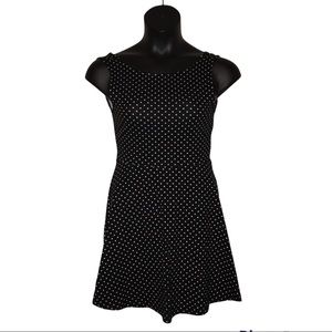 Black and White Polka Dot Fit & Flare Dress